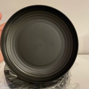 18 premium black wheat straw unbreakable plates NIB